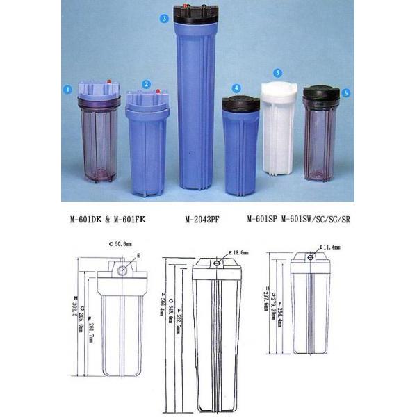 Water Filter Housings - M-601DK, M-601FK, M-2043PF, M-601SP, M-601SW, M-601SC