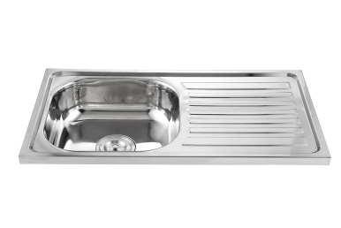 High quality standard stainless steel kitchen sink with drainboard - WY-7540