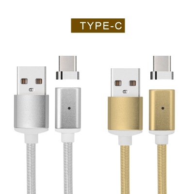 charging magnetic cable android micro usb to type c nylon braided cable for sale
