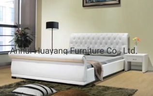 Upholstered PU Leather King Size Bed