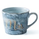 Marbleize gilt-edged ceramic coffee mugs