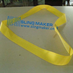 High quality endless Polyester webbing sling lifting belt synthetic lifting sling lifting band hebeband - slingmaker
