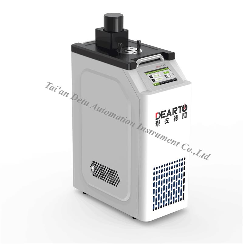 DTS-B ultra-portable intelligent thermostatic bath is a high-precision automatic temperature verification device, which has the characteristics of good temperature stability, uniform temperature field and high temperature control accuracy.
