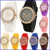 2014 fashion japan movt analog silicone watches for ladies